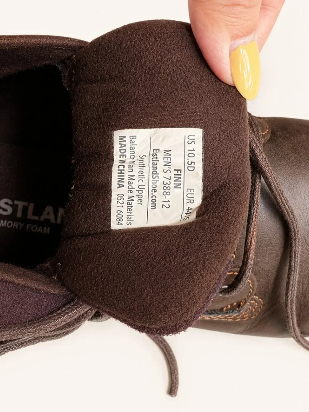 Eastland Men’s Lace-Up Brown Boots – Size 10.5D